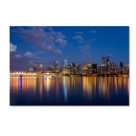 Trademark Fine Art Pierre Leclerc 'Vancouver Twilight' Canvas Art, 30x47 PL0186-C3047GG